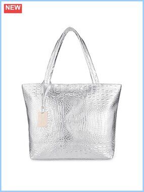 Crocodile Satchel Large Shoulder Tote Bag Purse Handbag for Women